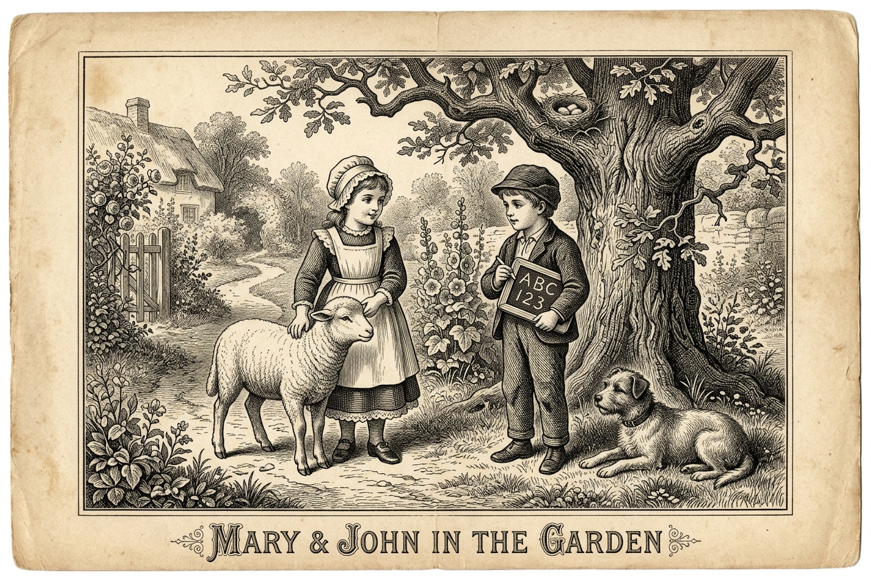 Mary and John in the Garden
