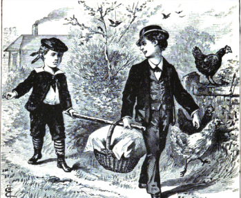 Two Brothers with Basket