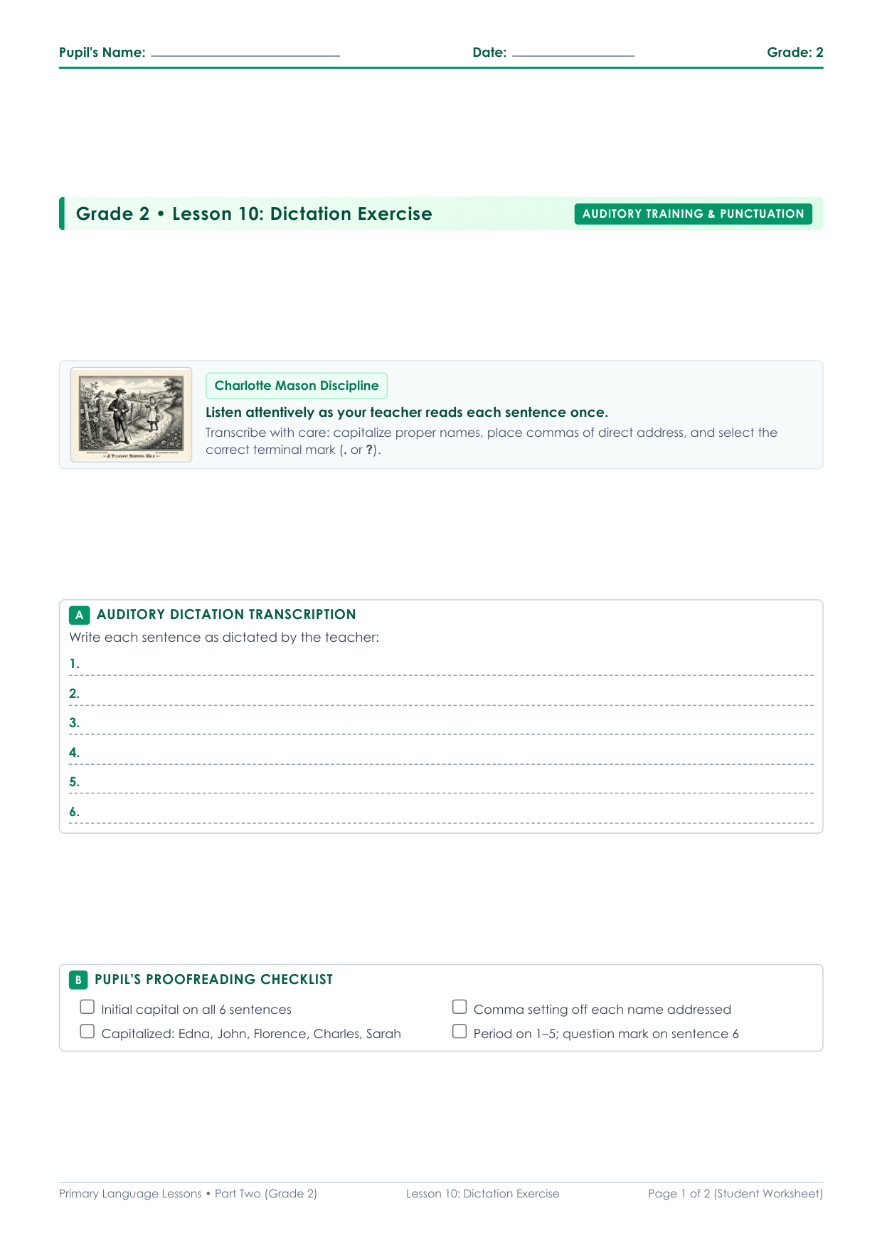 Grade 2 Lesson 10 Student Worksheet Preview