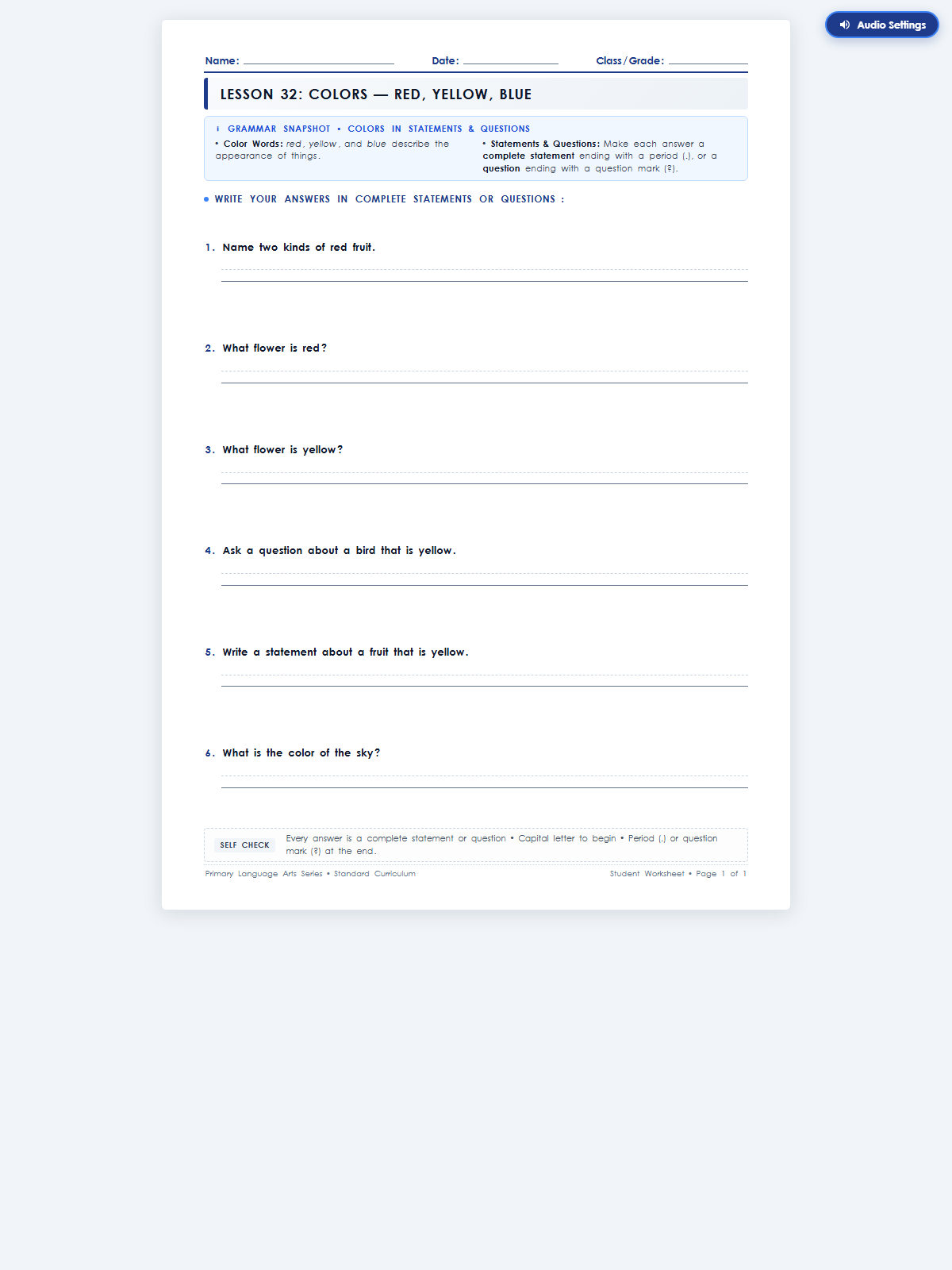 Lesson 32 Student Worksheet Preview