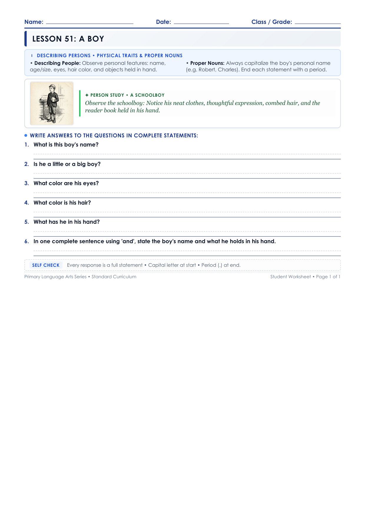 Lesson 51 Student Worksheet Preview