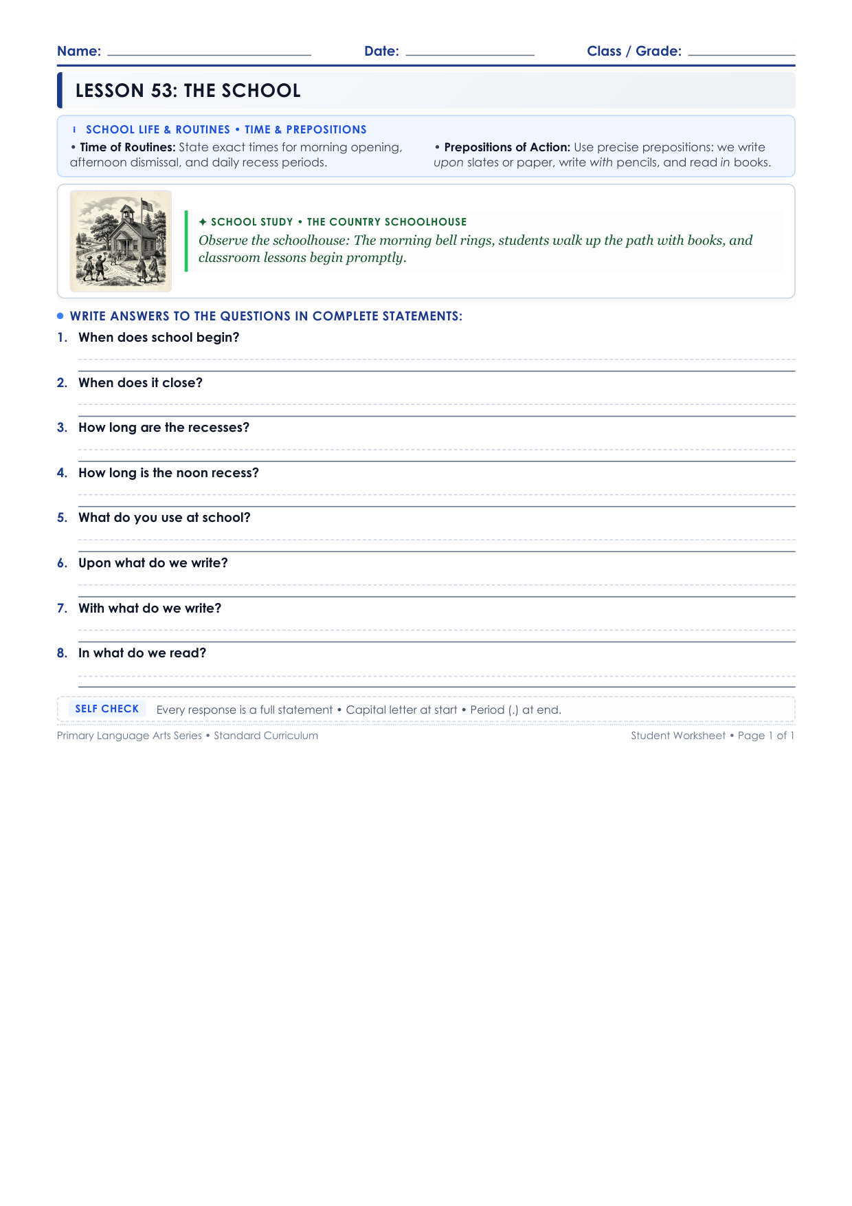 Lesson 53 Student Worksheet Preview