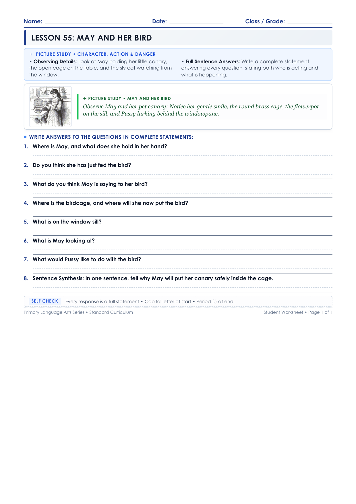 Lesson 55 Student Worksheet Preview